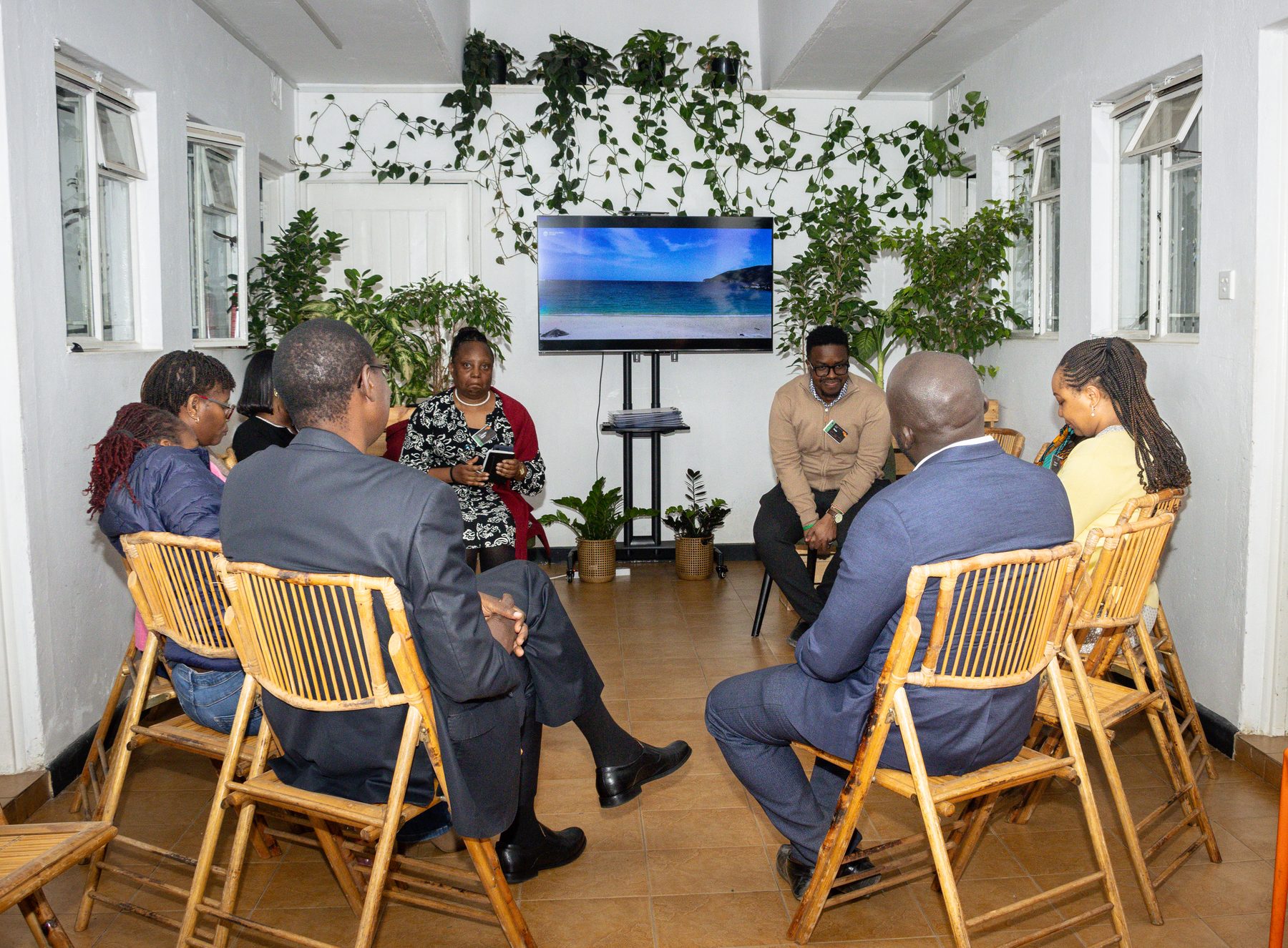 HR leaders in conversation during the circle discussion